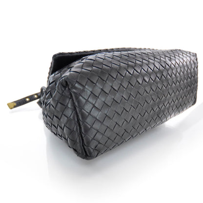 Bottega Veneta Nappa Intrecciato Flap Bag Nero 4 of 7