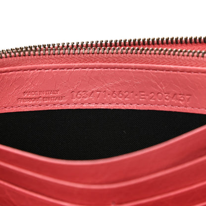 Balenciaga Agneau Classic Hardware Money Wallet Rose Jaipur 7 of 7