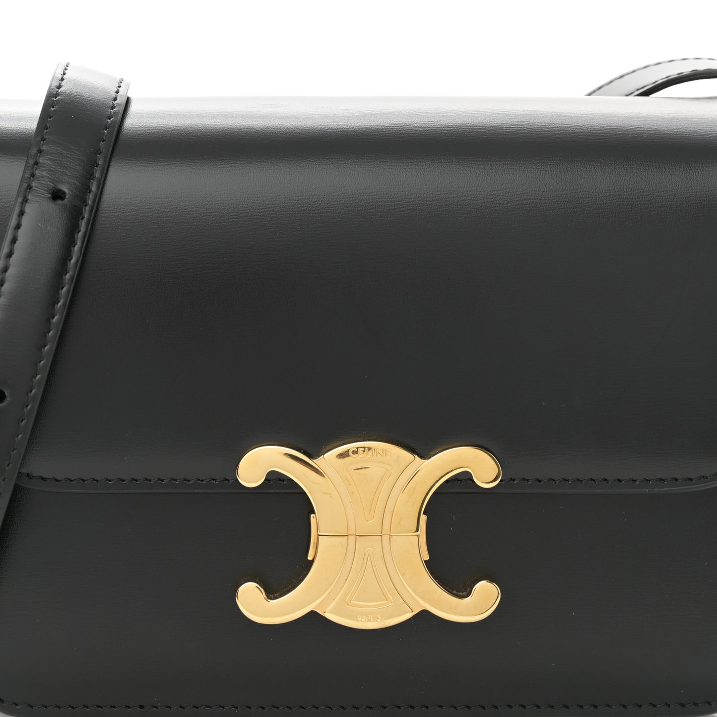 Shiny Calfskin Teen Triomphe Black