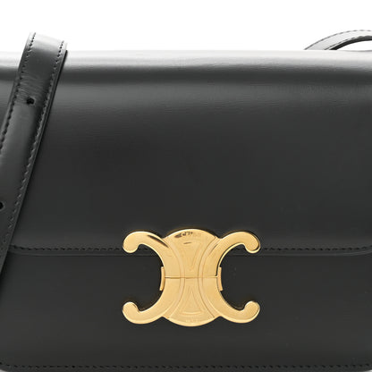 Celine Shiny Calfskin Teen Triomphe Black 9 of 12
