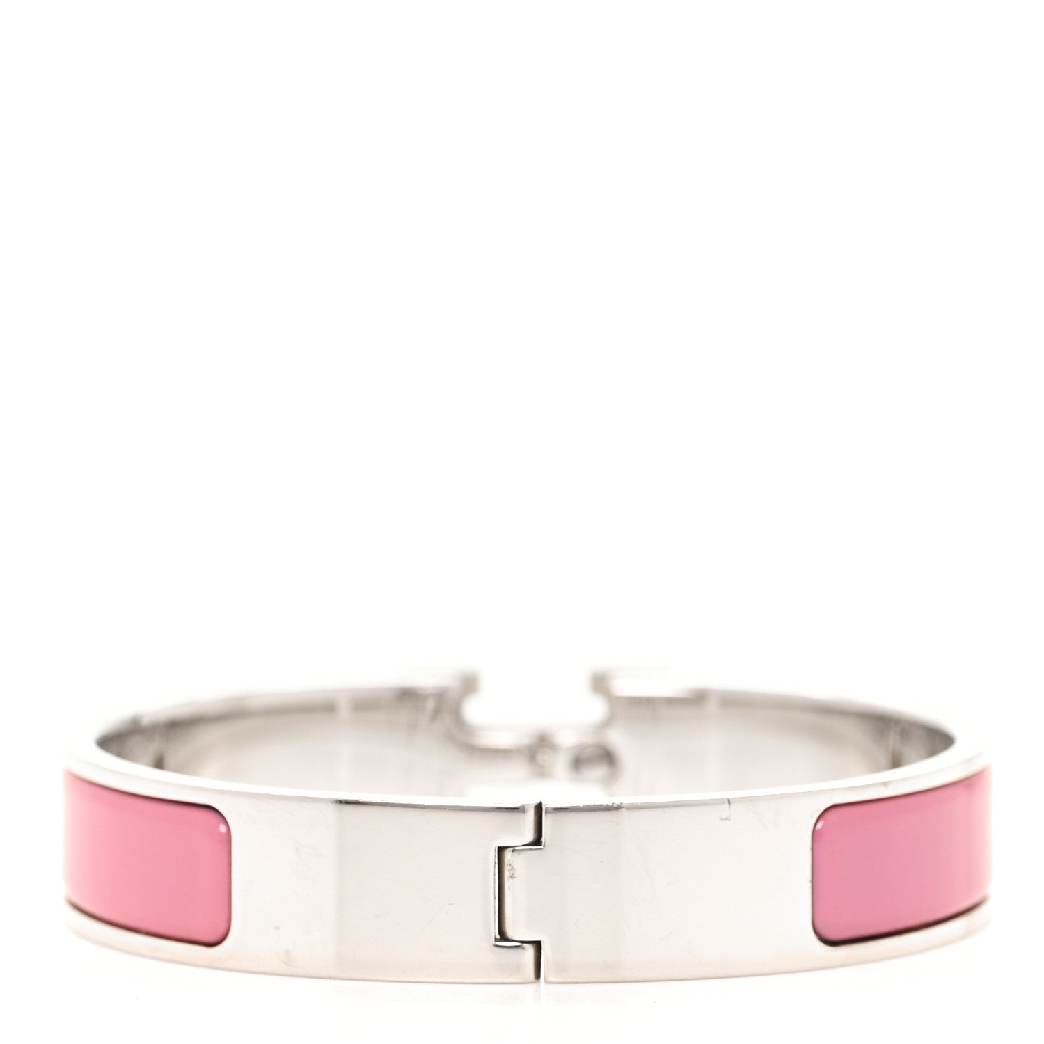 Hermes Enamel Narrow Clic Clac H Bracelet GM Vieux Rose 3 of 4