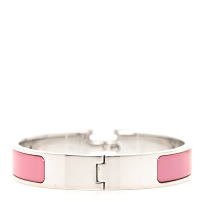 Hermes Enamel Narrow Clic Clac H Bracelet GM Vieux Rose 3 of 4