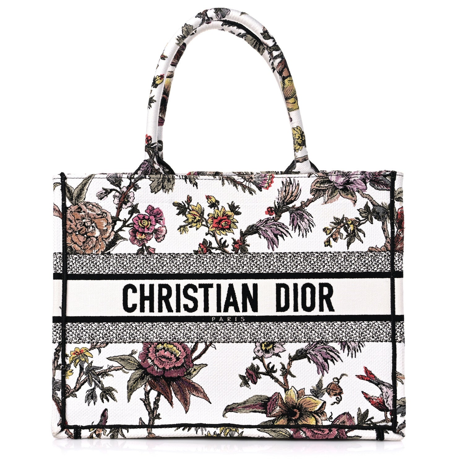 Christian Dior Canvas Jardin Botanique Embroidered Medium Book Tote Multicolor 1 of 11