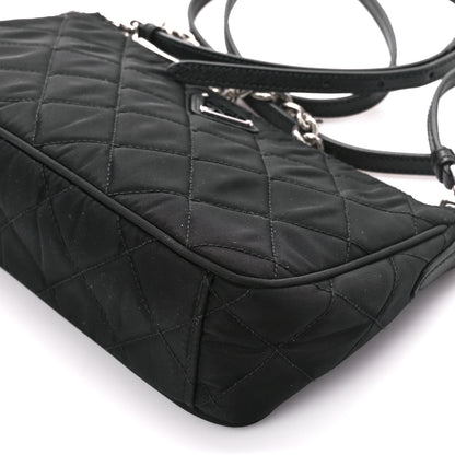 Prada Nylon Tessuto Impuntu Quilted Crossbody Bag Black 11 of 11