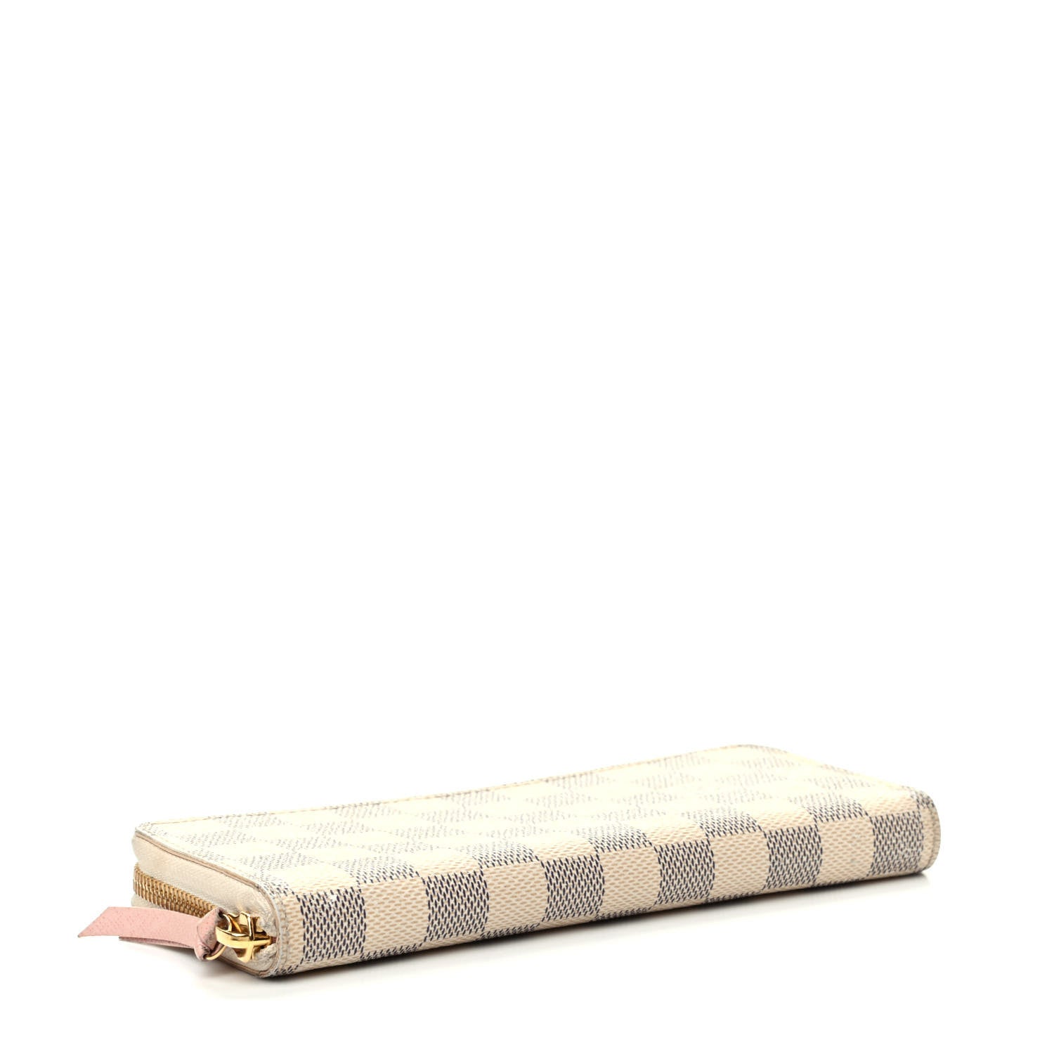 Louis Vuitton Damier Azur Clemence Wallet Rose Ballerine 4 of 8