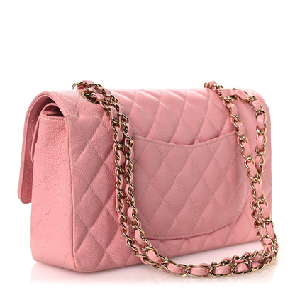 Chanel Caviar Quilted Medium Double Flap Pink 3 of 15