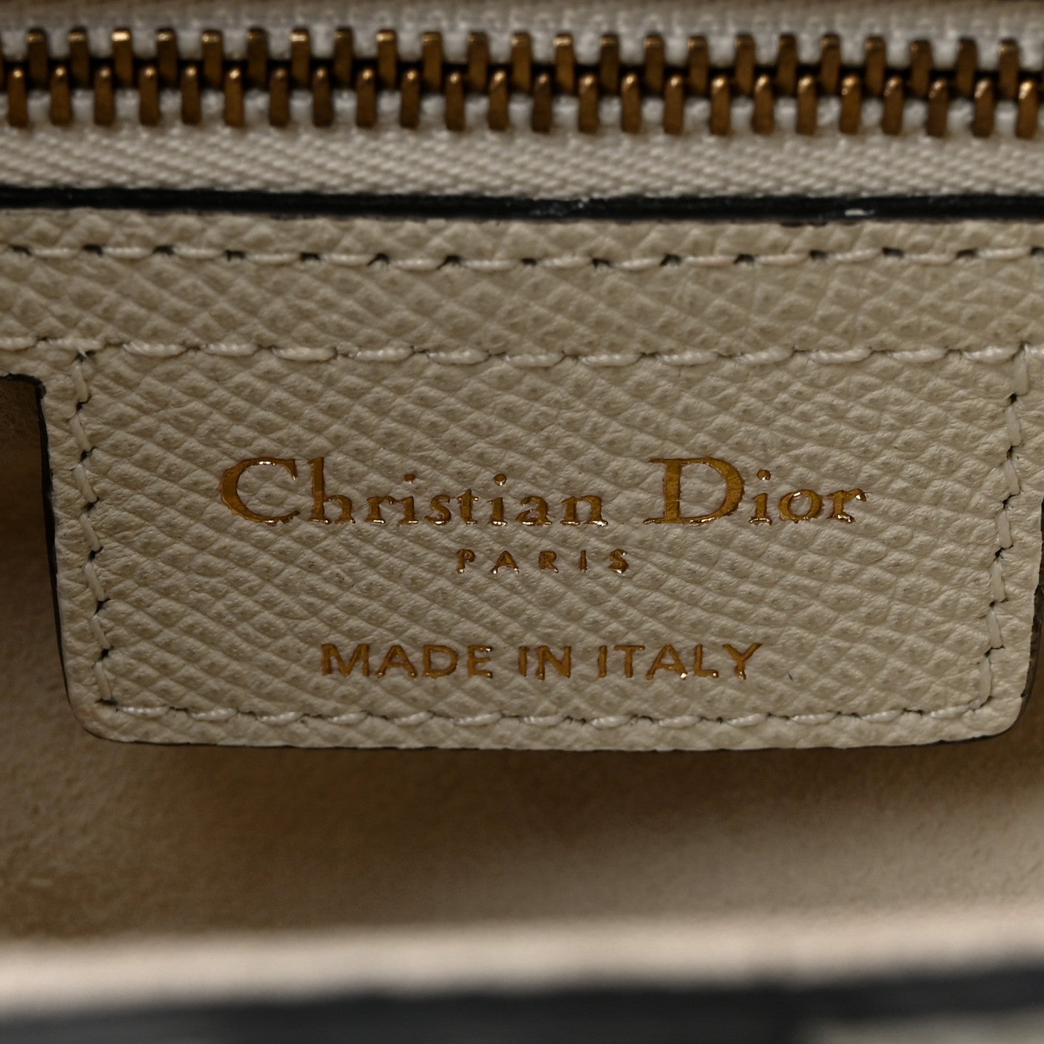 Christian Dior Grained Calfskin Saddle Bag White 6 of 11