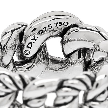 David Yurman Sterling Silver 18K Yellow Gold Belmont Ring 50 5.5 4 of 5