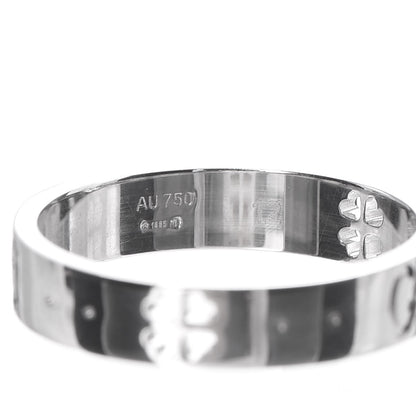 Gucci 18K White Gold Icon Clover Ring 51.9 6 4 of 4