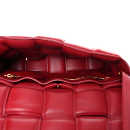Bottega Veneta Nappa Maxi Intreccio Padded Cassette Crossbody Bag Dark Red 5 of 13