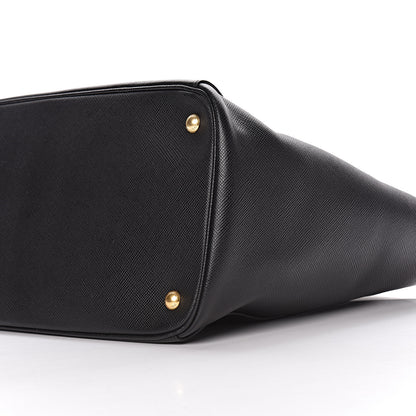Prada Saffiano Cuir Front Pocket Tote Black 17 of 20