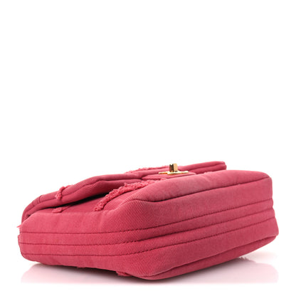 Chanel Denim Coco Flap Pink 4 of 14