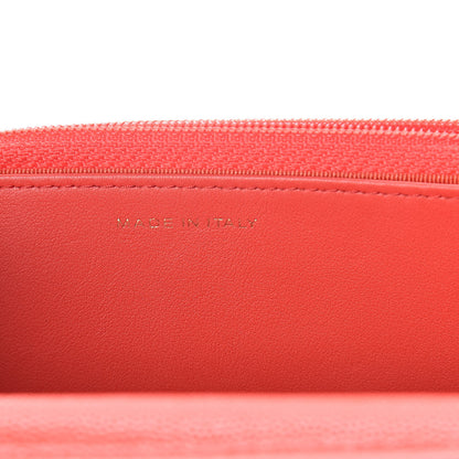 Chanel Caviar Quilted Wallet on Chain WOC Red 7 of 11