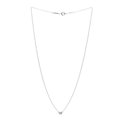 Tiffany Platinum Diamond .14ct Elsa Peretti Diamonds by the Yard Pendant Necklace 3 of 5