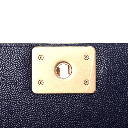 Chanel Caviar Quilted Small Boy Flap Navy 23 of 23