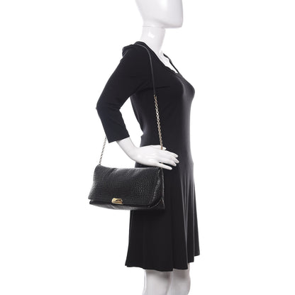 Burberry Signature Grain Medium Mildenhall Crossbody Bag Black 2 of 14
