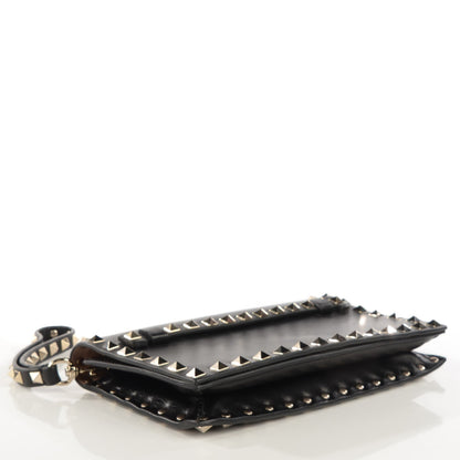 Valentino Garavani Nappa Small Rockstud Wristlet Clutch Black 4 of 7