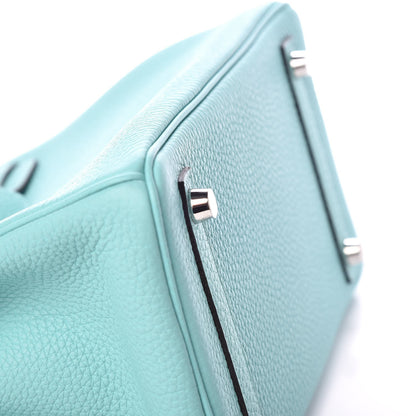 Hermes Togo Birkin 25 Bleu Atoll 34 of 34