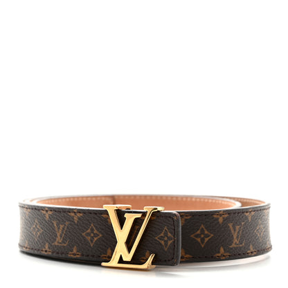 Louis Vuitton Mini Monogram 25mm LV Initiales Belt 80 32 1 of 7