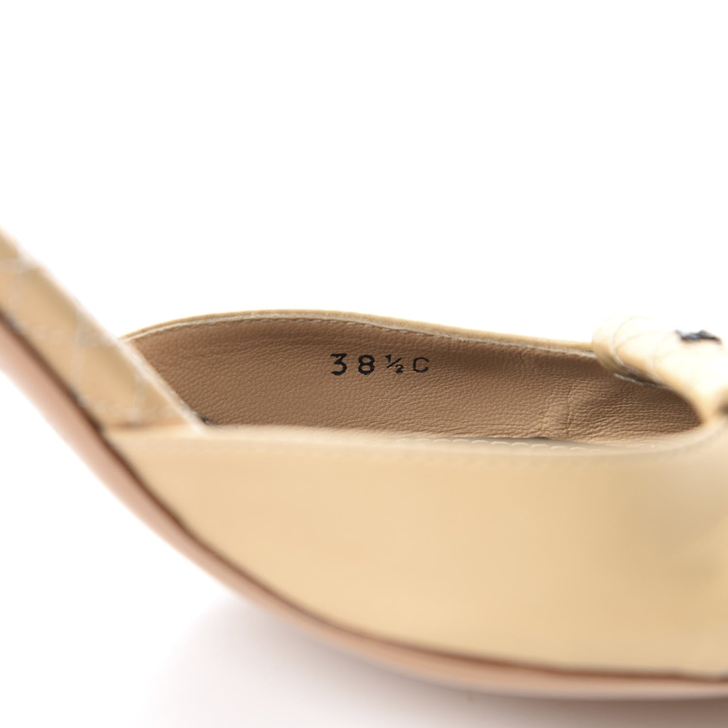 Chanel Lambskin Cap Toe CC Pumps 38.5 Black Beige 9 of 10
