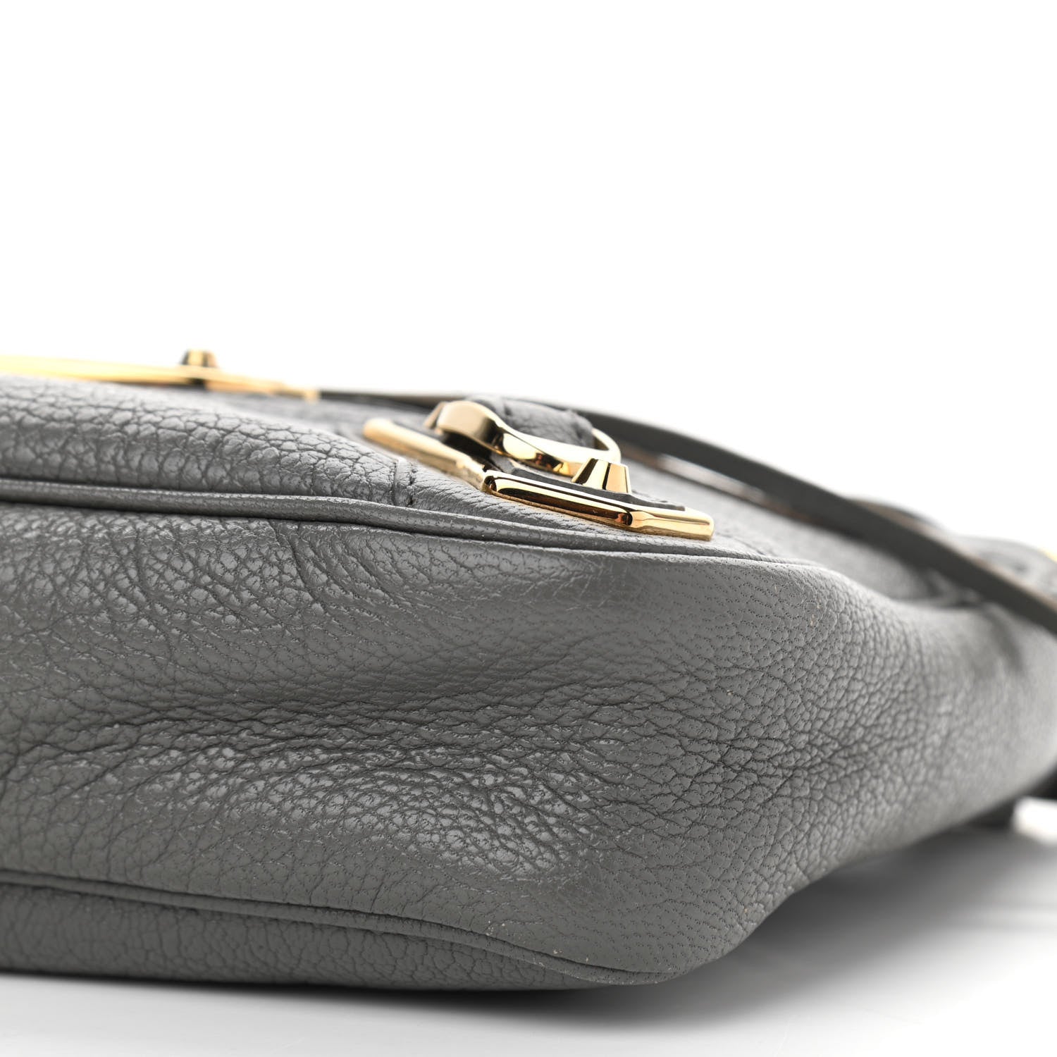 Balenciaga Chevre Gold Metallic Edge Hardware Hip Gris Acier 9 of 10