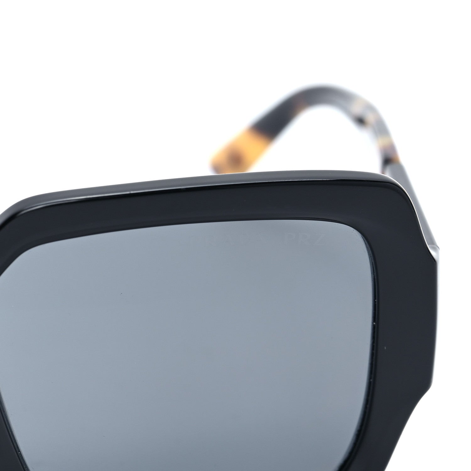 Prada Oversized Monochrome Sunglasses SPR 21X Black Tortoise 10 of 14