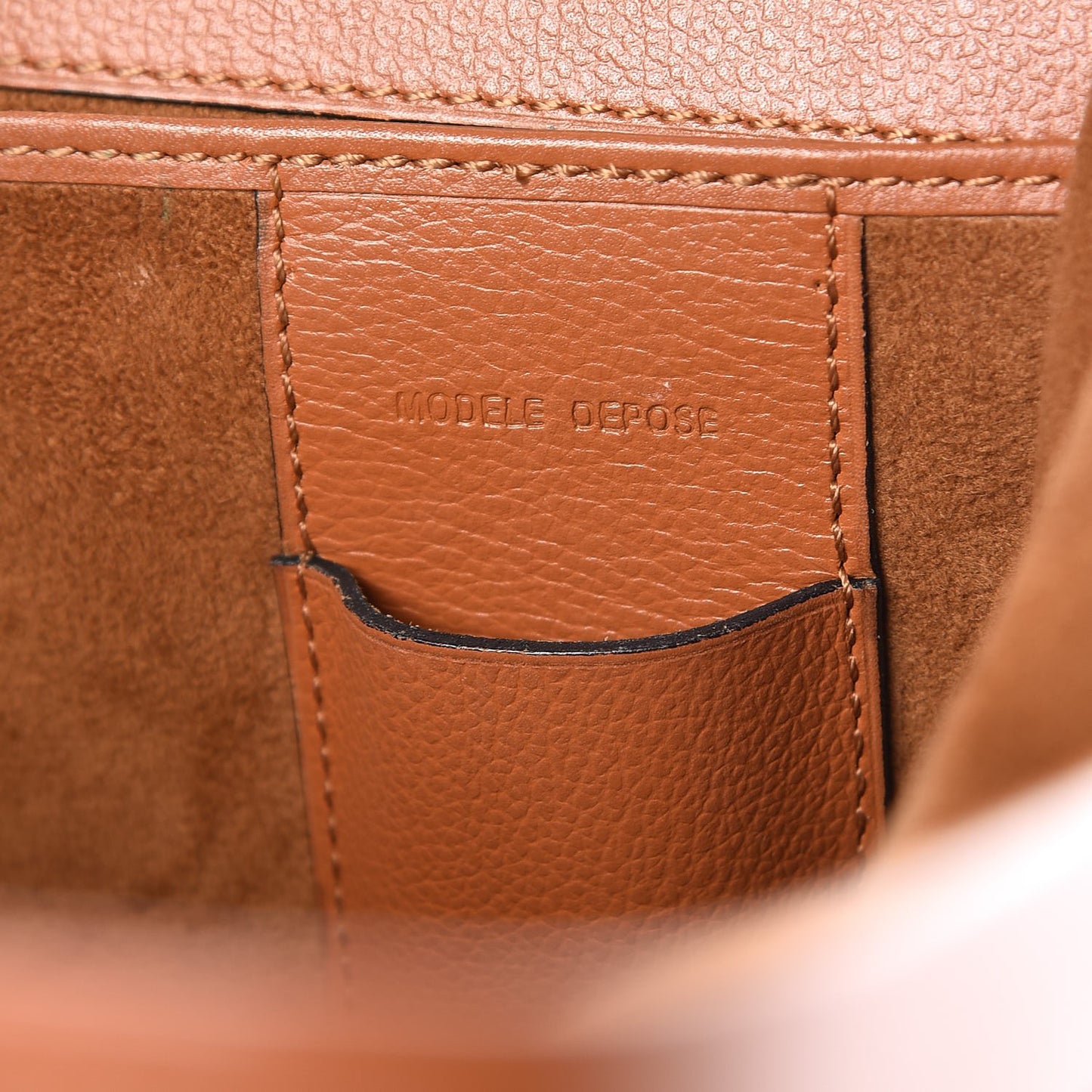 Calfskin Canvas Top Handle Frame Bag Brown