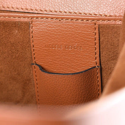 Delvaux Calfskin Canvas Top Handle Frame Bag Brown 8 of 8