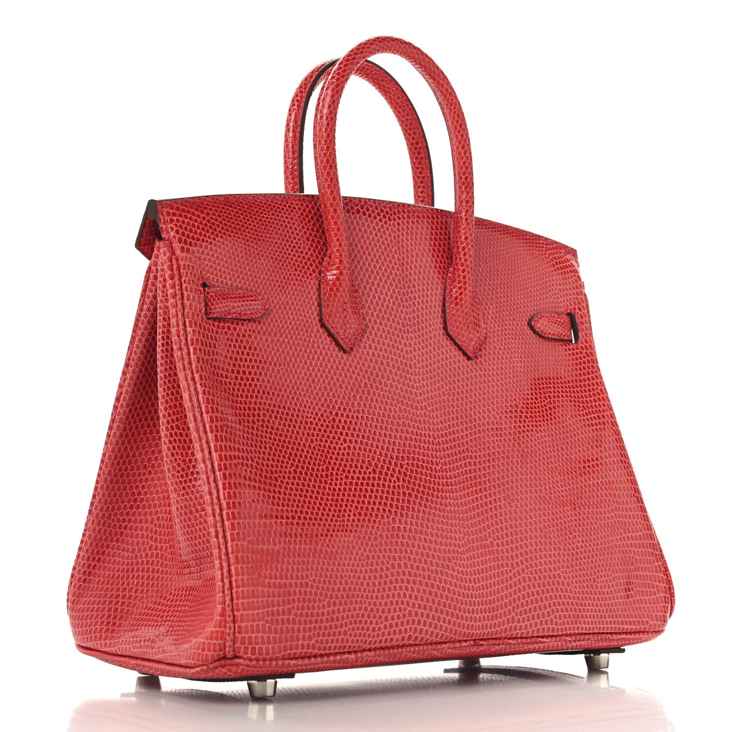 Hermes Lizard Birkin 25 Bougainvillea 3 of 13