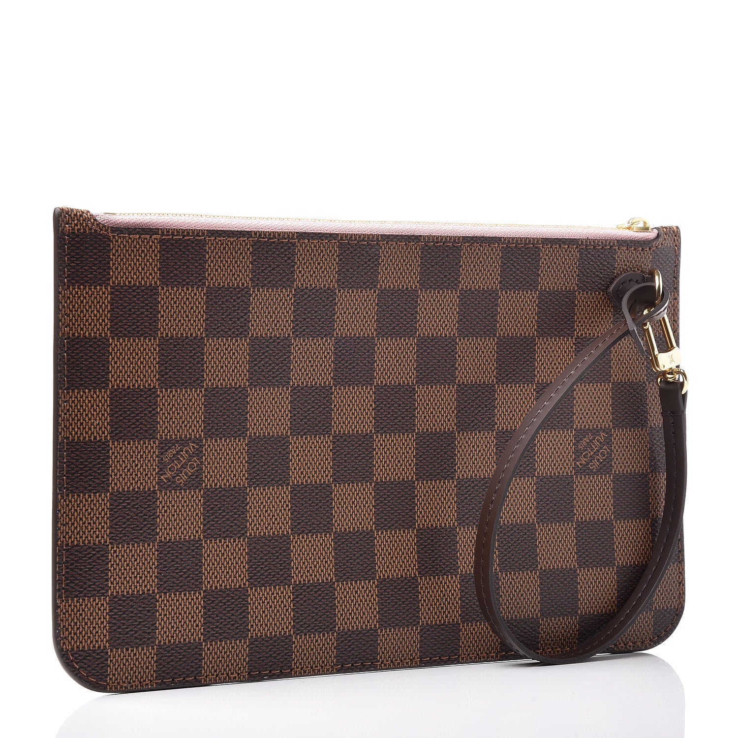 Louis Vuitton Damier Ebene Neverfull MM GM Pochette Rose Ballerine 3 of 9