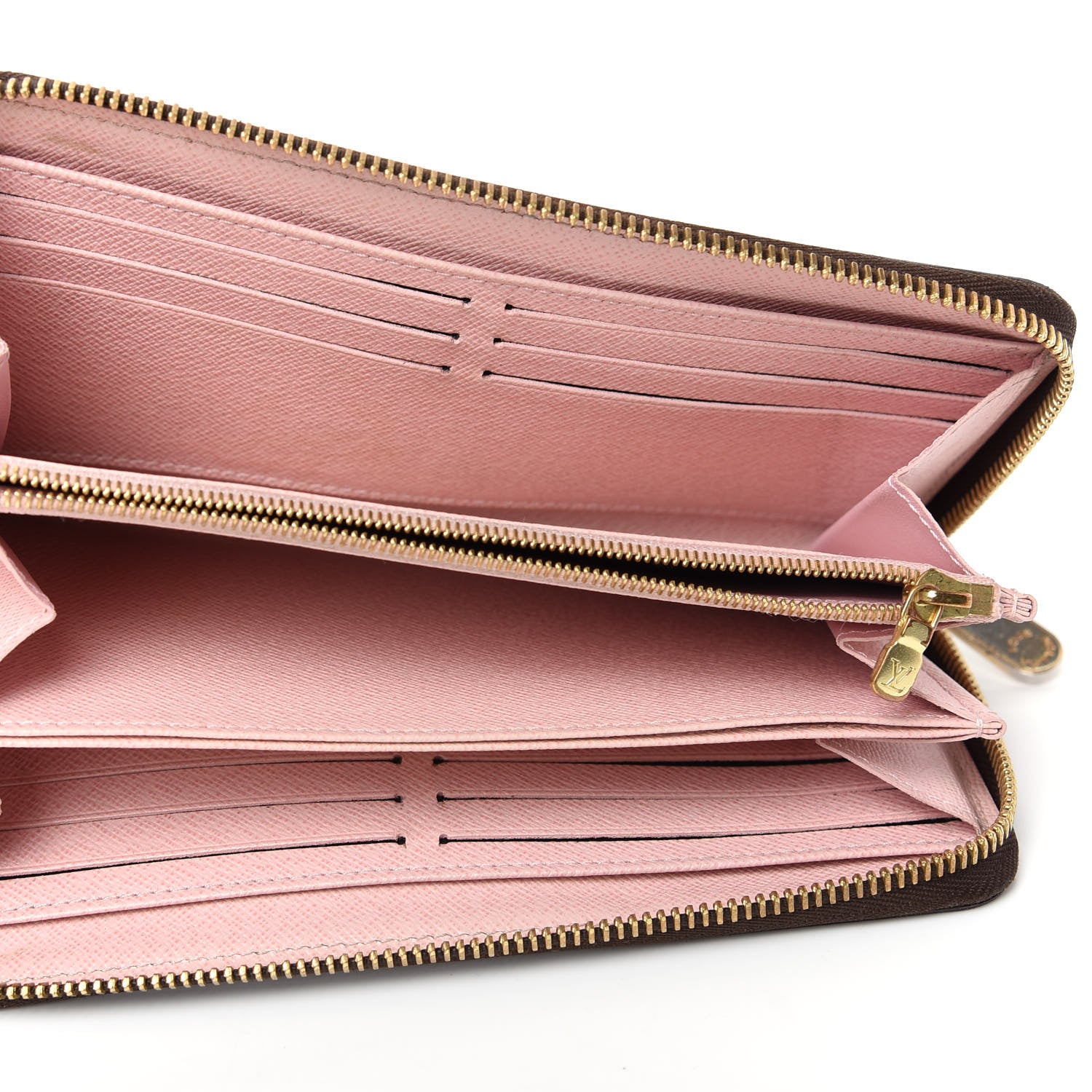 Louis Vuitton Monogram Pompon Zippy Wallet Rose Ballerine 5 of 7