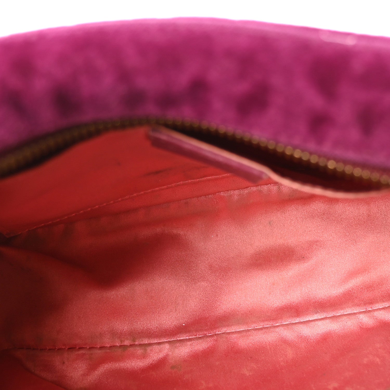 Gucci Velvet Matelasse Small GG Marmont Chain Shoulder Bag Fuchsia Violet Cyclamen 5 of 10