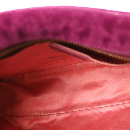 Gucci Velvet Matelasse Small GG Marmont Chain Shoulder Bag Fuchsia Violet Cyclamen 5 of 10