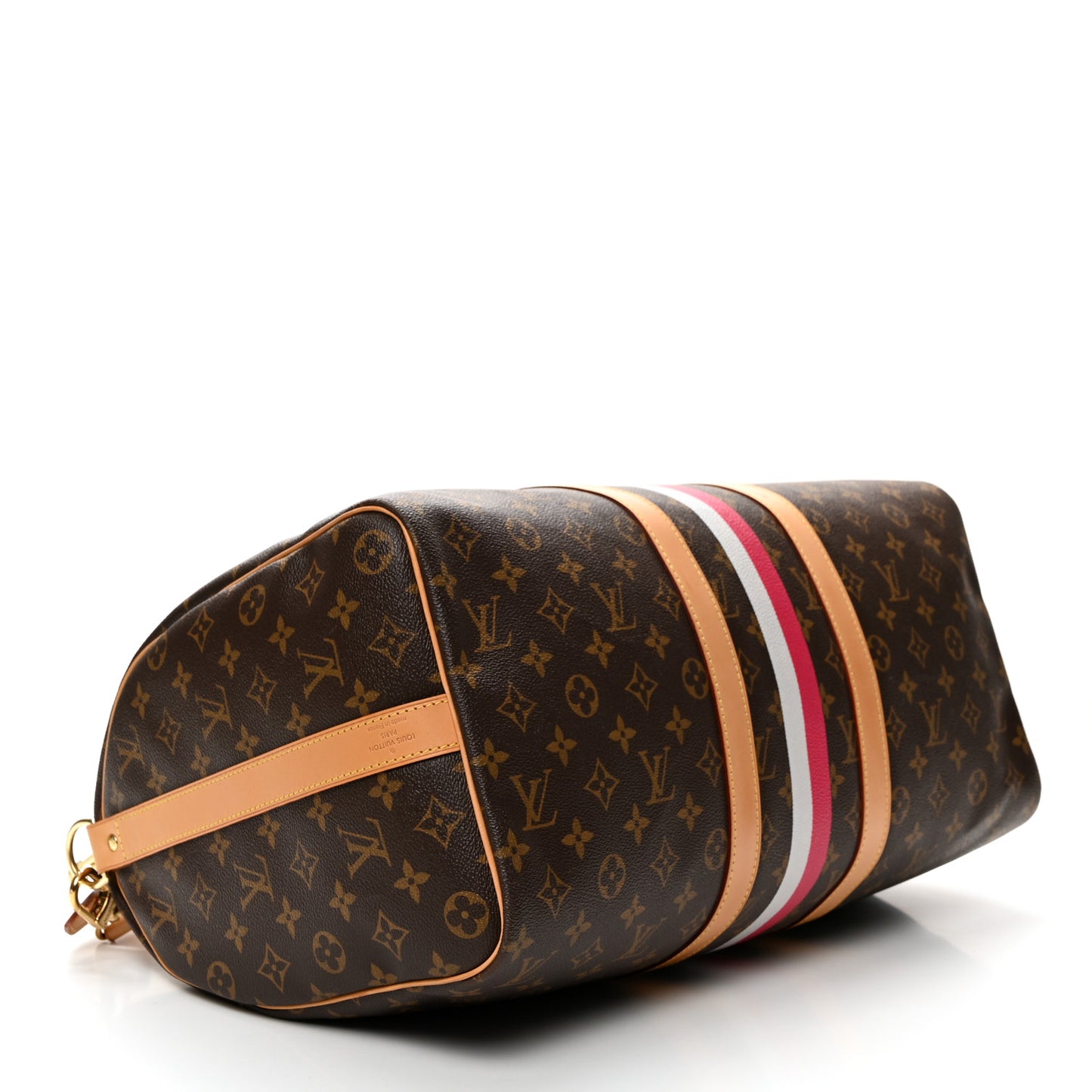 Monogram My LV Heritage Keepall Bandouliere 45 Fuchsia White