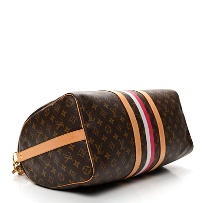 Louis Vuitton Monogram My LV Heritage Keepall Bandouliere 45 Fuchsia White 3 of 10