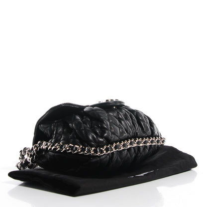 Chanel Washed Lambskin Mini Chain Around Messenger Black 4 of 7