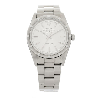 Rolex Stainless Steel 34mm Air-King Oyster Perpetual Precision Watch Silver 14010M 1 of 4