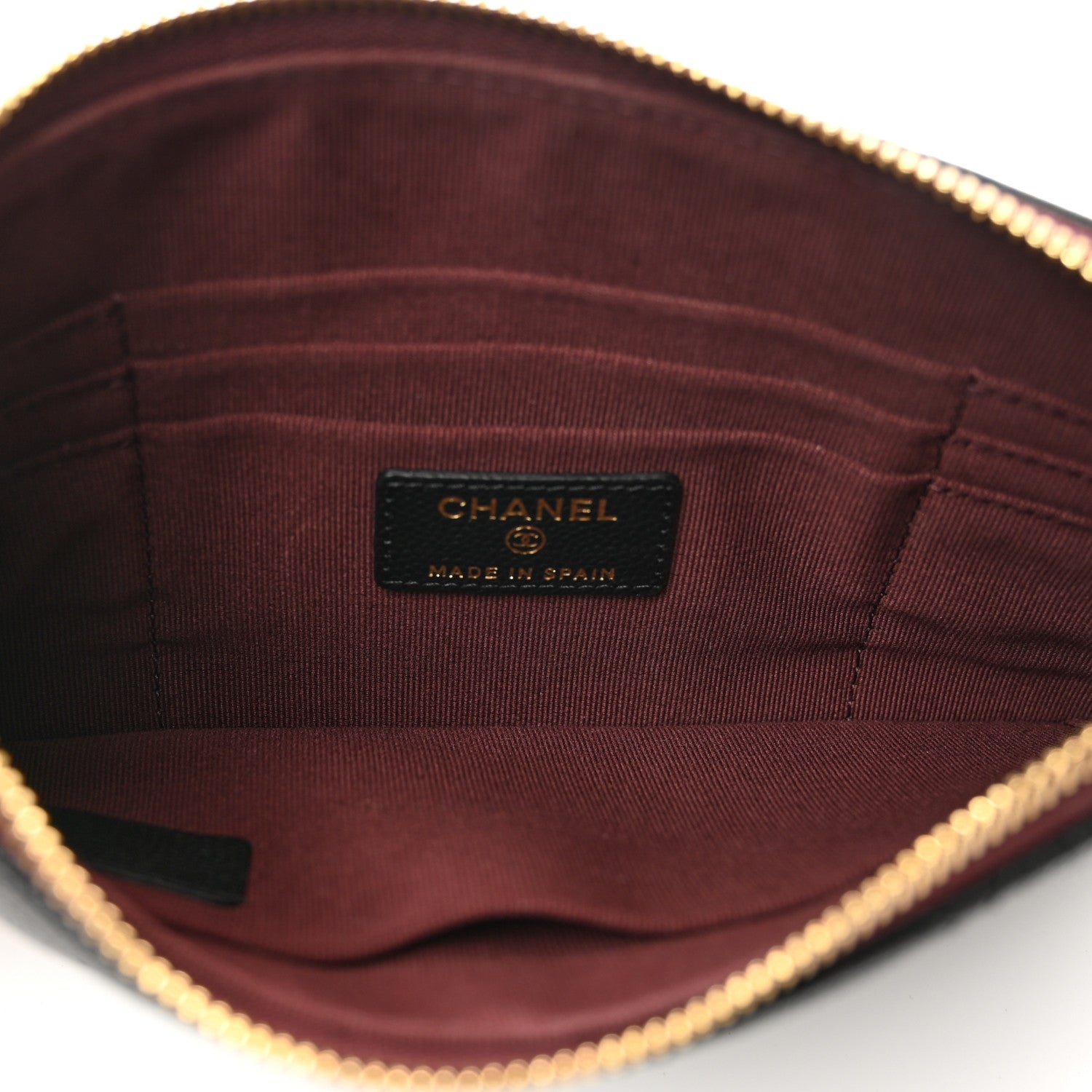 Chanel Caviar Quilted Cosmetic Case Black 5 of 8