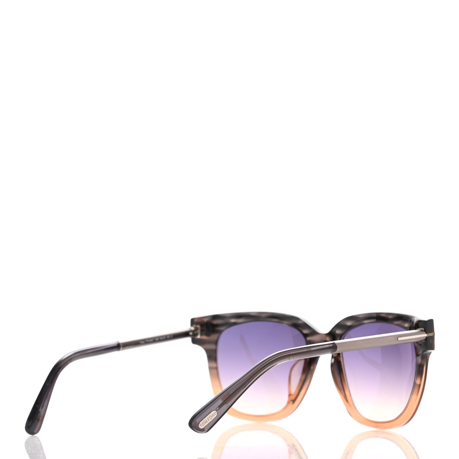 Tom Ford Acetate Tracy Sunglasses TF436 Grey Peach 4 of 8