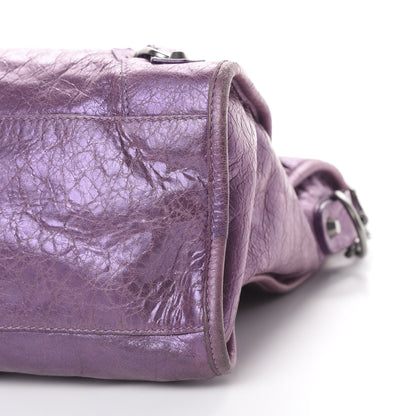 Balenciaga Agneau Classic Hardware City Metallic Purple 9 of 14