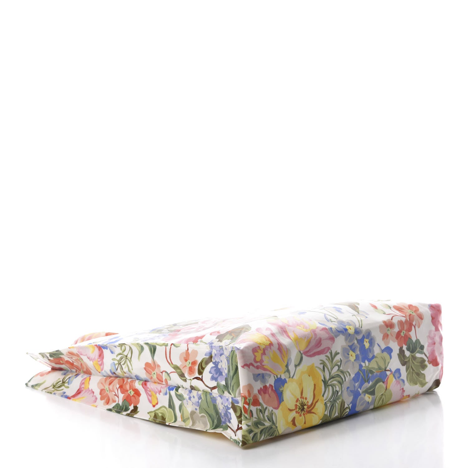 Gucci Patent Canvas Frame Logo Floral Print Vertical Tote Multicolor 4 of 10