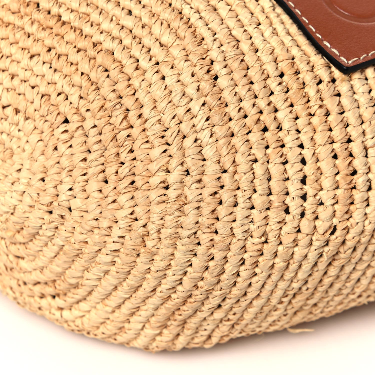Loewe Raffia Paula's Ibiza Slit Tote Bag Natural Tan 9 of 11