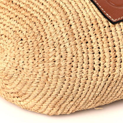 Loewe Raffia Paula's Ibiza Slit Tote Bag Natural Tan 9 of 11