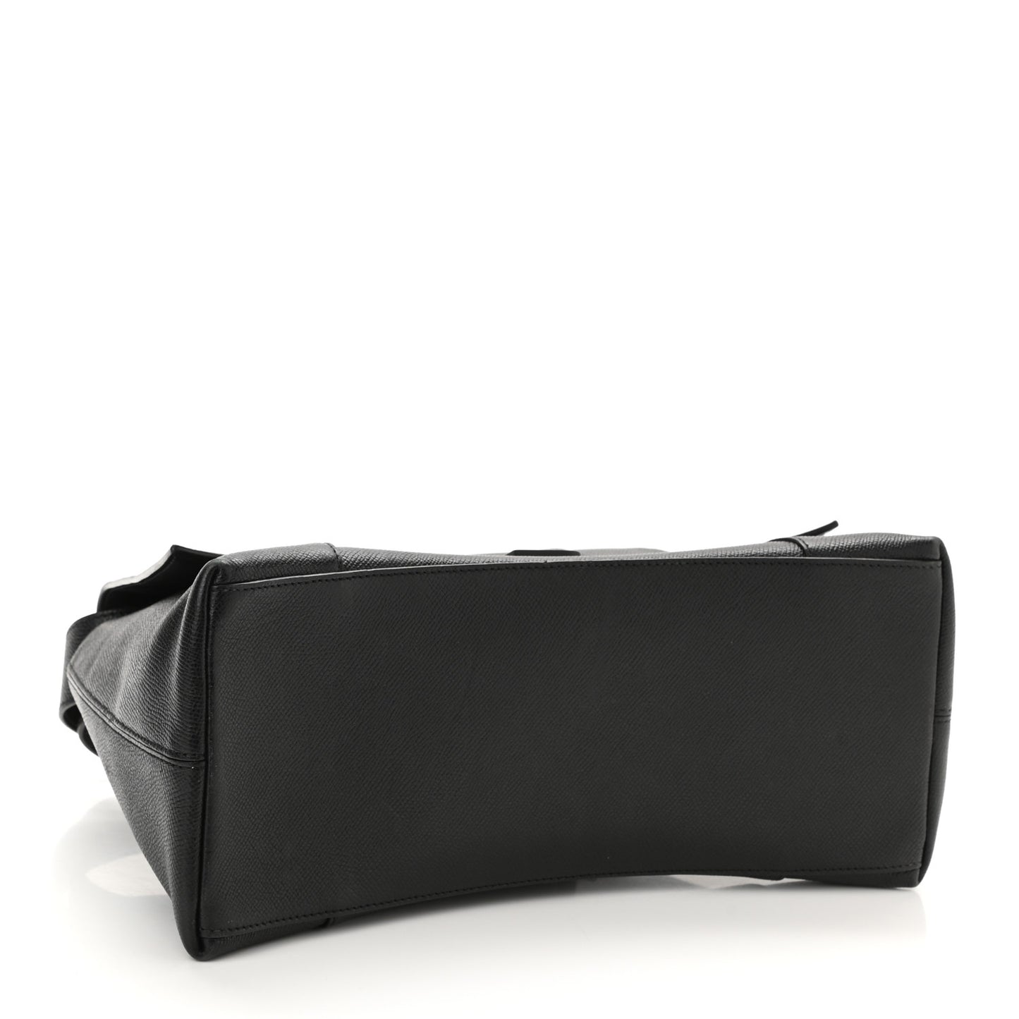 Grained Calfskin Monochrome M Downtown Shoulder Bag Black