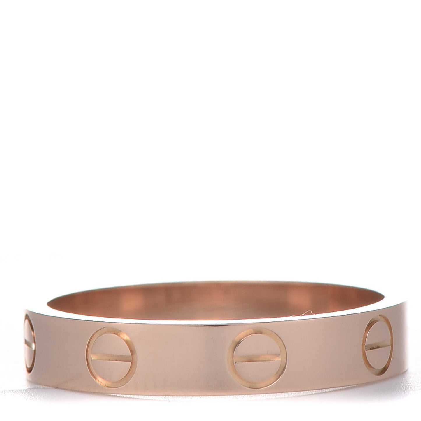 18K Pink Gold 3.5mm LOVE Wedding Band Ring 51 5.75