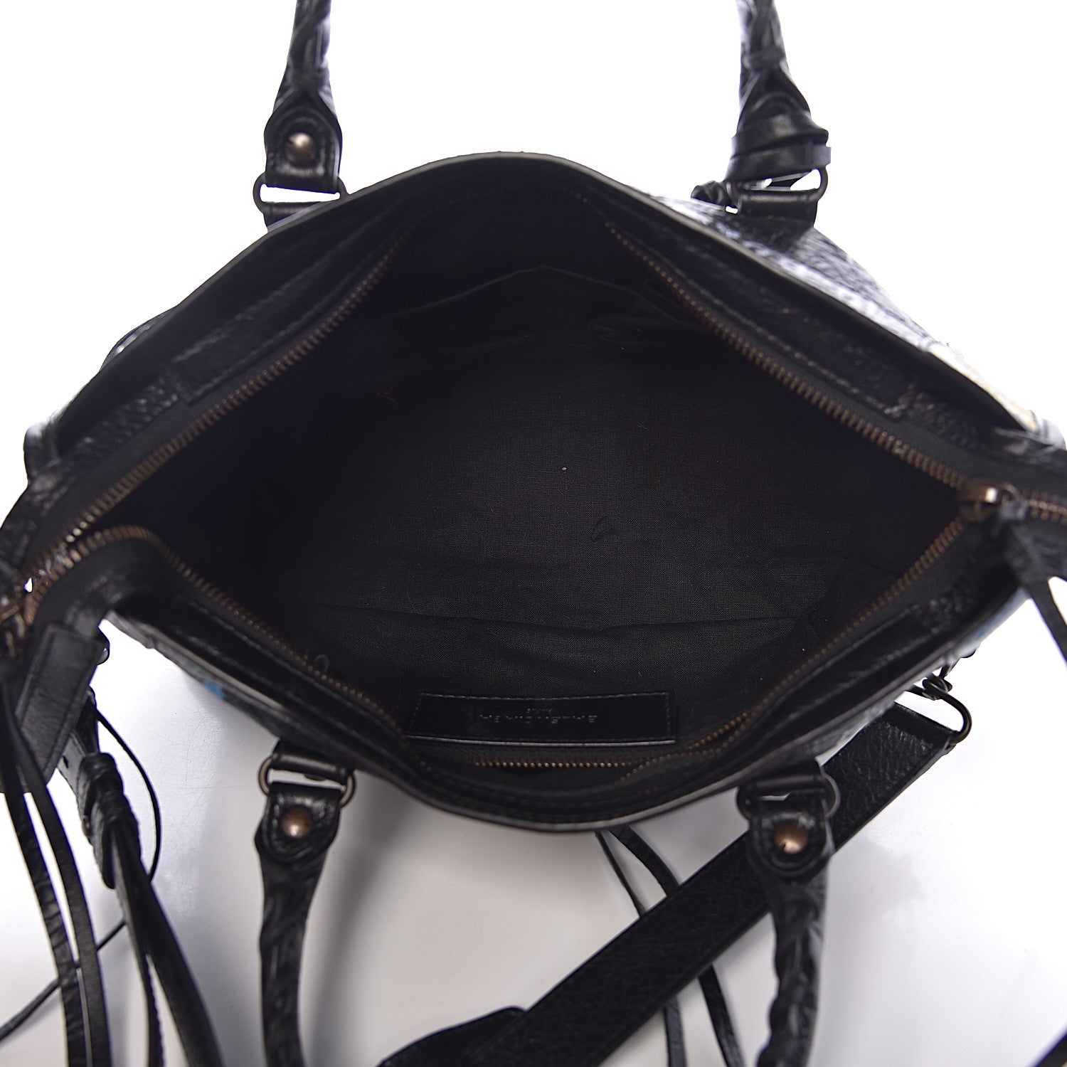 Balenciaga Agneau Graffiti All Over Classic Hardware S City Black Multicolor 5 of 10