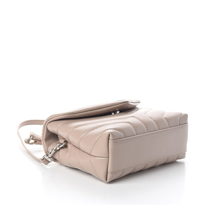 Saint Laurent Calfskin Y Quilted Monogram Toy Loulou Satchel Light Natural 4 of 10