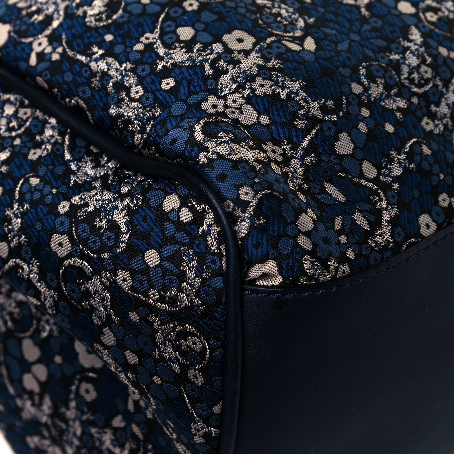 Mulberry Gecko Jacquard Floral Alexa Satchel Navy 9 of 10