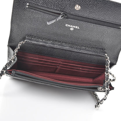 Chanel Caviar Quilted Wallet On Chain WOC Black 5 of 9