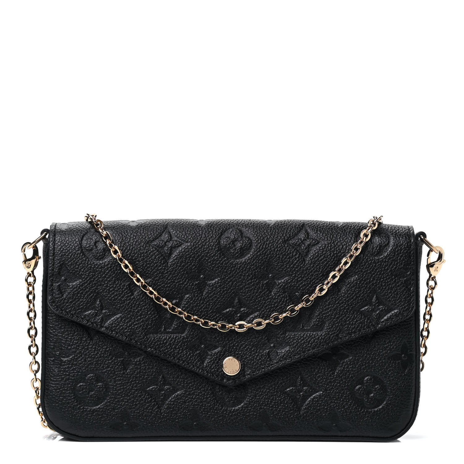 Louis Vuitton Empreinte Pochette Felicie Chain Wallet Black 1 of 5